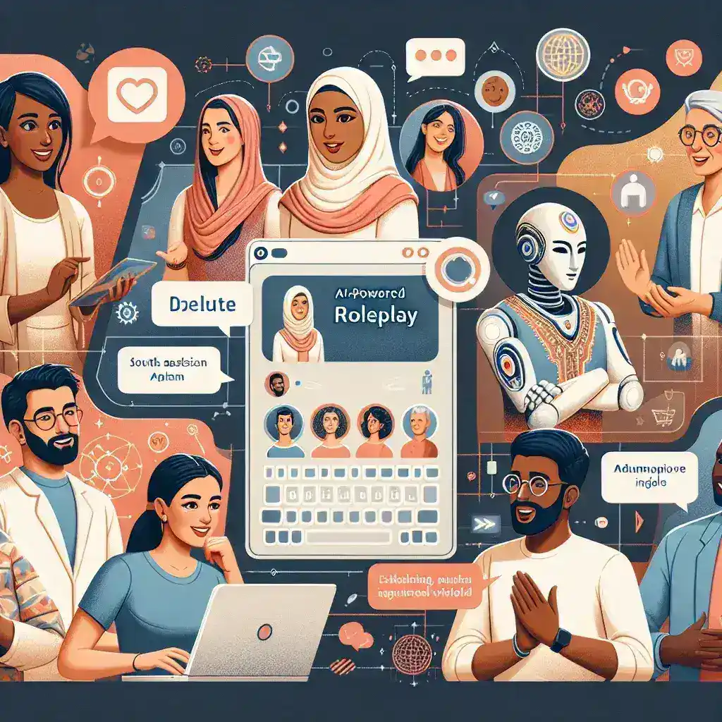 "Character.ai showcases new group chat roleplay feature, enabling users to engage in collaborative storytelling and interactive scenarios with AI characters."