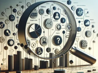 "Image illustrating the process of scraping business registries for entity information, with visual elements like code snippets, data extraction tools, and business registry records, enhancing understanding of data extraction techniques."